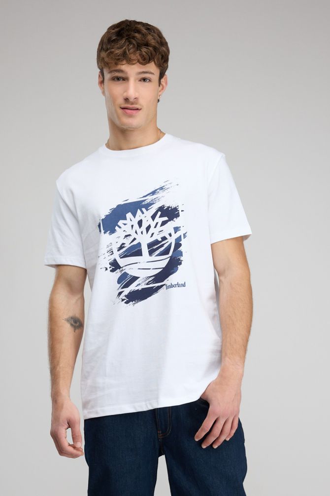 חולצת טי-שירט לוגו עץ