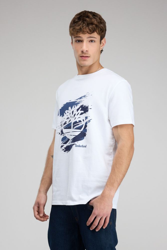 חולצת טי-שירט לוגו עץ