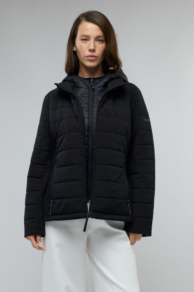 מעיל Nautica מרופד ואלגנטי עם מעיל פנימי לנשים