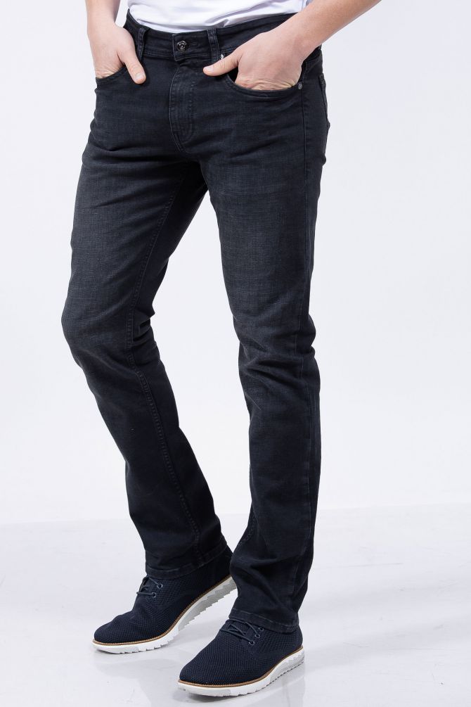 מכנסי ג’ינס SLIM FIT סטרץ’ בשפשוף עדין