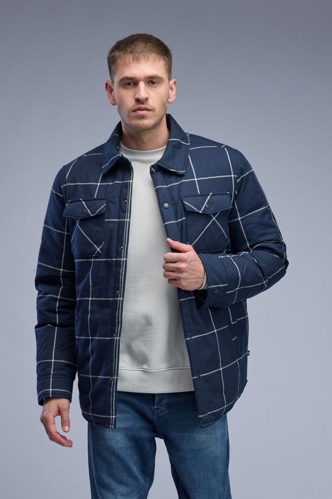 ג’קט NAUTICA ספורטיבי משובץ לגברים