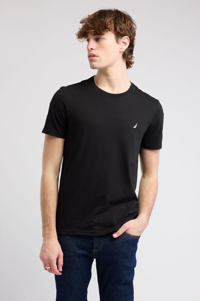 טי שירט קצרה עם לוגו Nautica לגברים