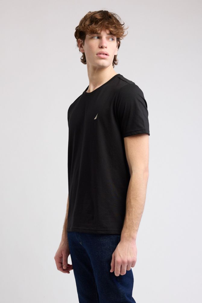 טי שירט קצרה עם לוגו Nautica לגברים