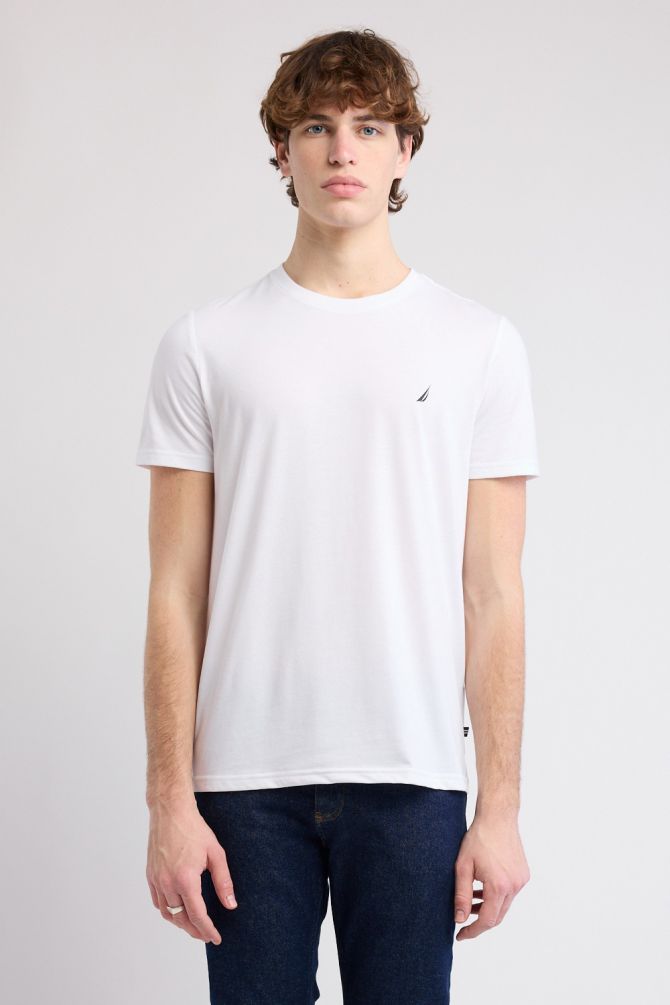 טי שירט קצרה עם לוגו Nautica לגברים