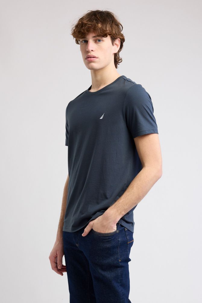 טי שירט קצרה עם לוגו Nautica לגברים