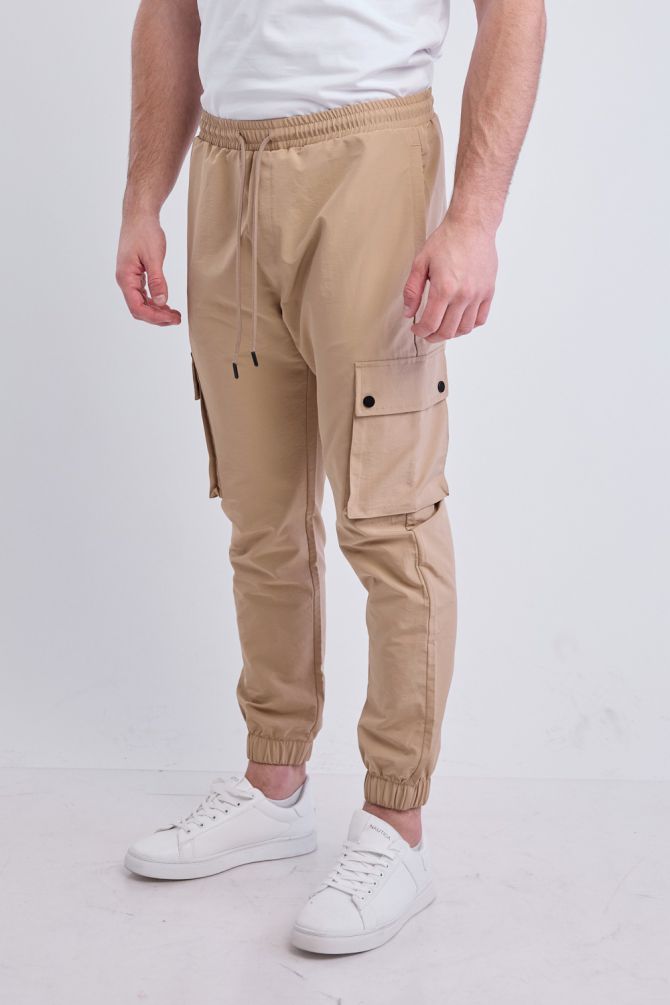 מכנסי NAUTICA ארוכים בגזרת CARGO לגברים