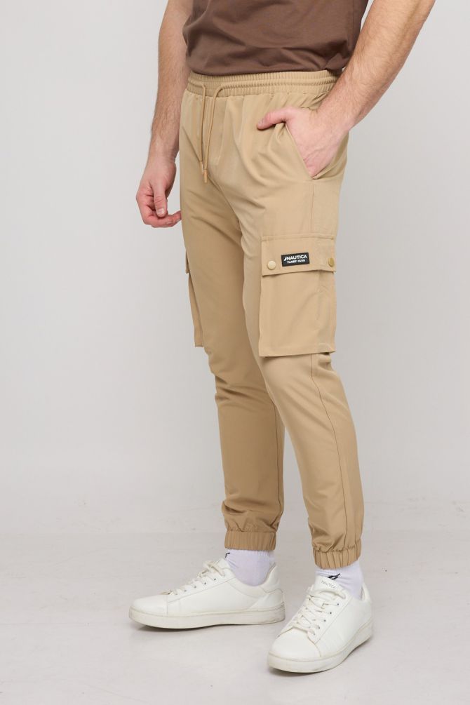 מכנסי NAUTICA ארוכים בגזרת CARGO לגברים