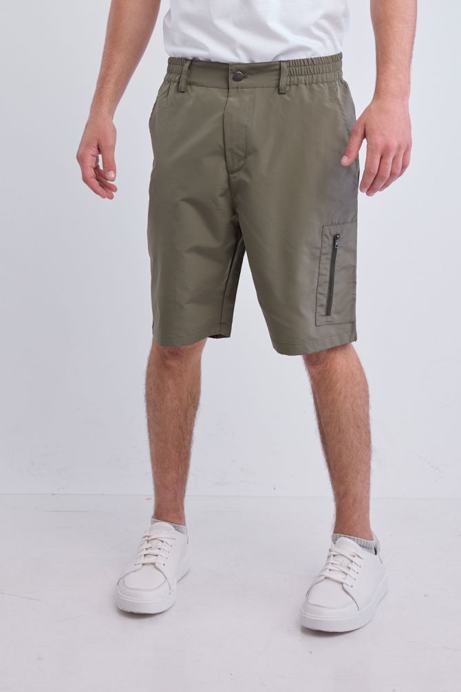 מכנסי ברמודה Nautica עם כיס צד לגברים