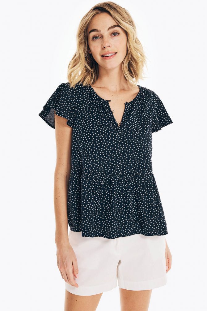 חולצת וולן פרחונית