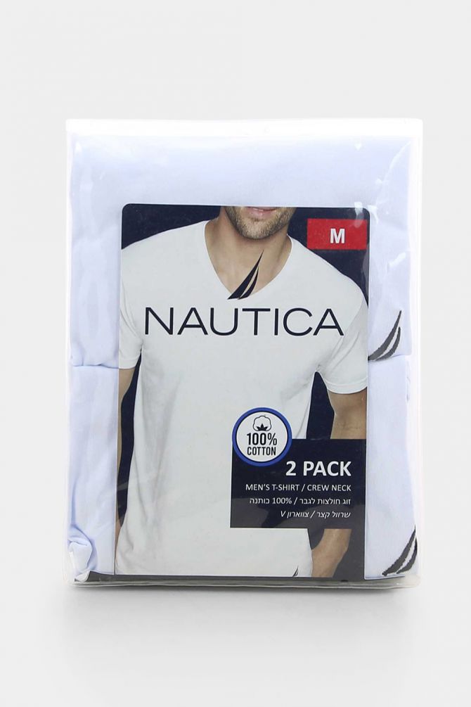 מארז 2 חולצות טי צווארון V לגבר