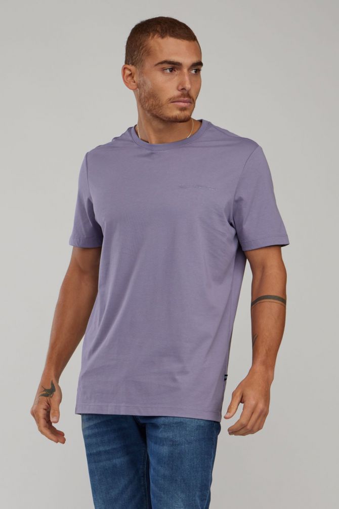 טי שירט עם שרוולים קצרים והדפס Nautica לגברים