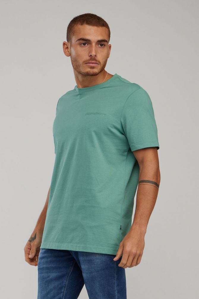 טי שירט עם שרוולים קצרים והדפס Nautica לגברים