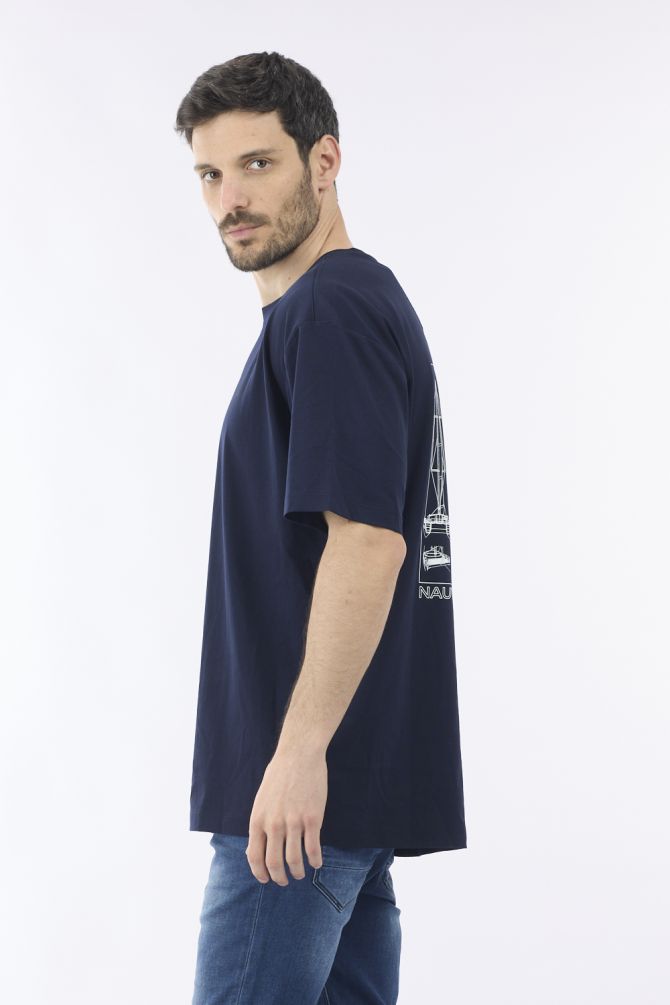 חולצת טי שירט בייסיק עם לוגו