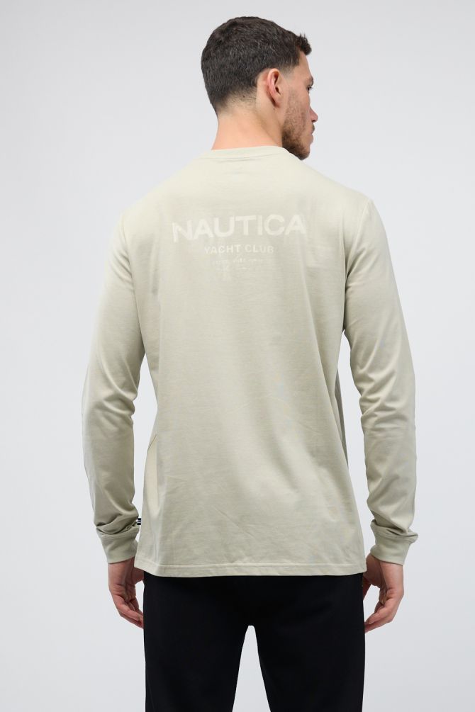 טי שירט בייסיק עם צווארון עגול לגברים