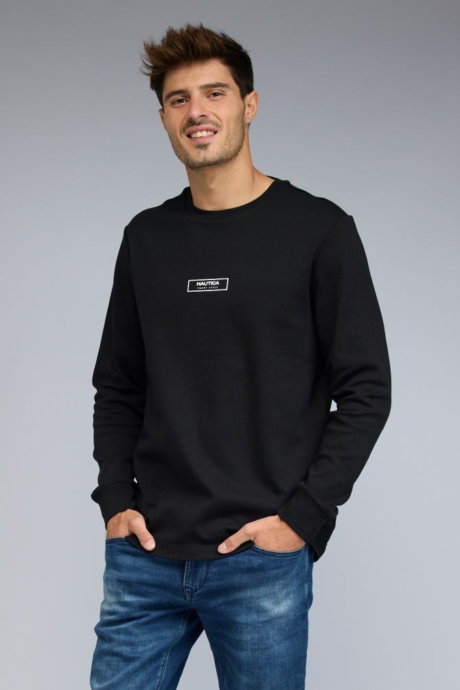 סווטשירט עם הדפס Nautica לגברים