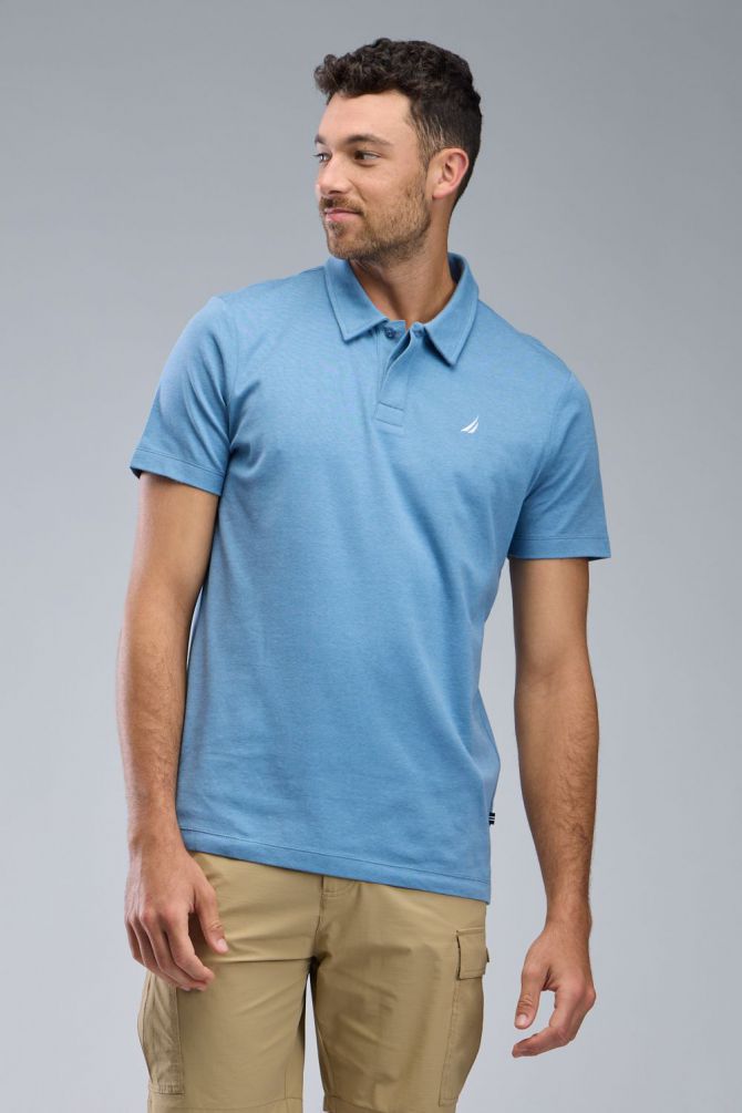 חולצת פולו Nautica עם לוגו רקום לגברים