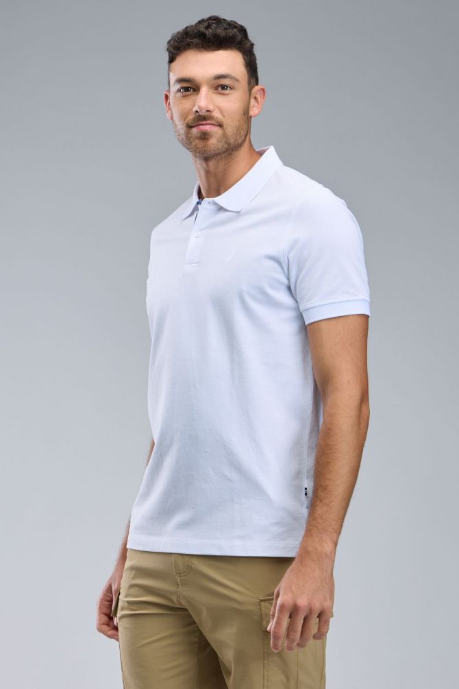 חולצת פולו Nautica עם לוגו רקום לגברים