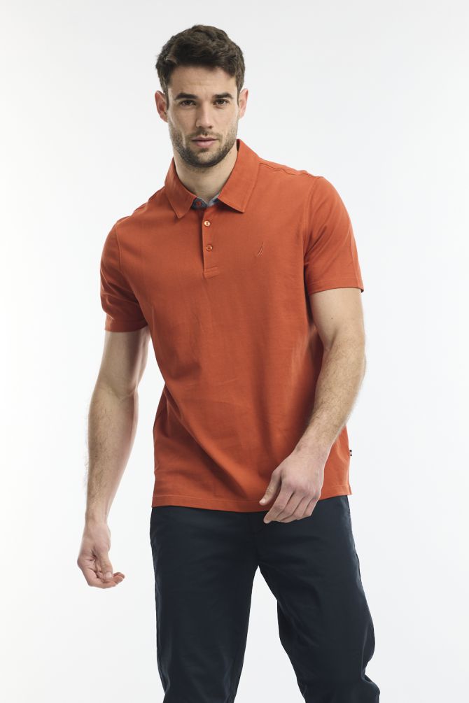 חולצת פולו חלקה נאוטיקה לגבר