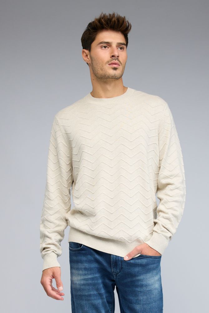 סווטשירט Nautica עם לוגו רקום לגברים