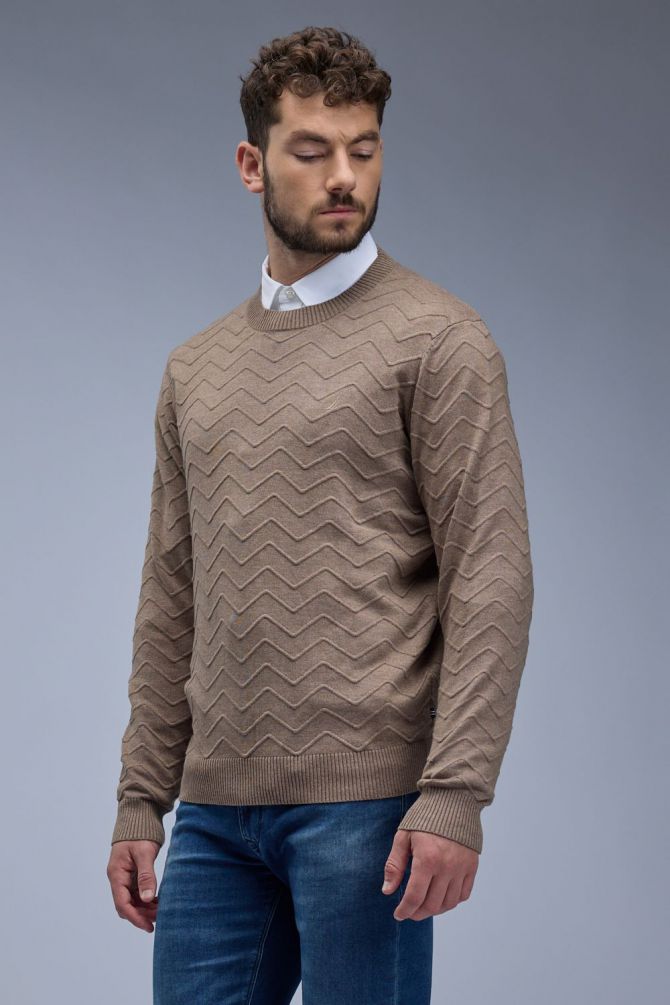 סווטשירט Nautica עם לוגו רקום לגברים