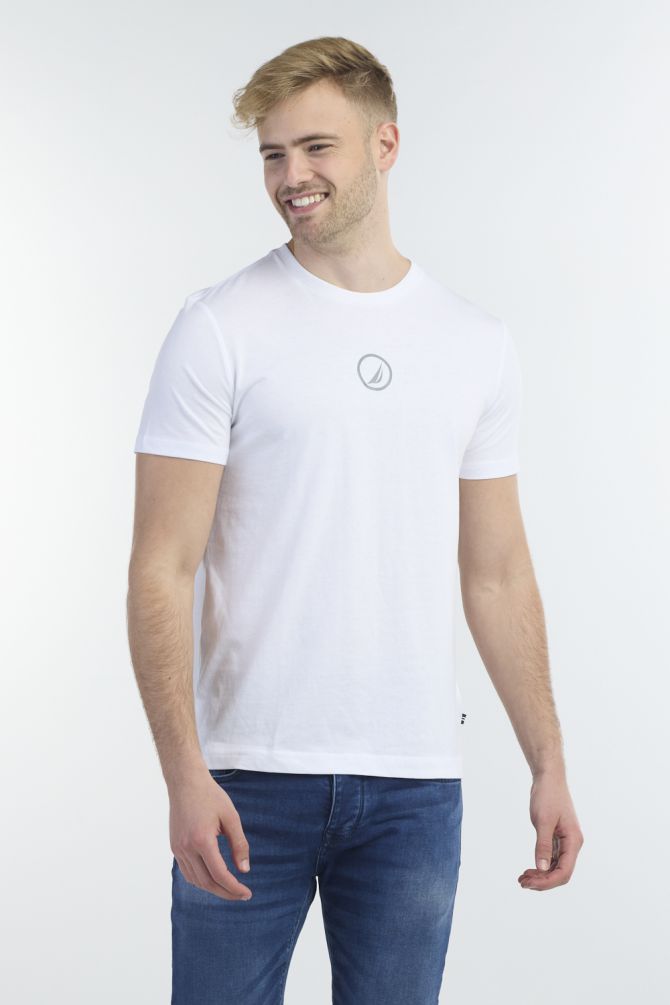 חולצה קצרה לגברים עם לוגו נאוטיקה