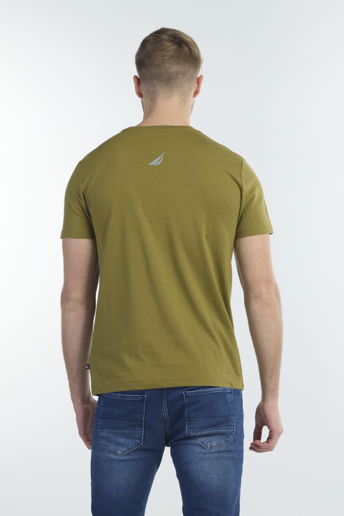 חולצה קצרה לגברים עם לוגו נאוטיקה