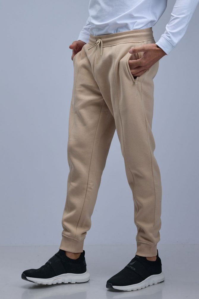 מכנסי טרנינג Nautica עם כיסי רוכסן לגברים