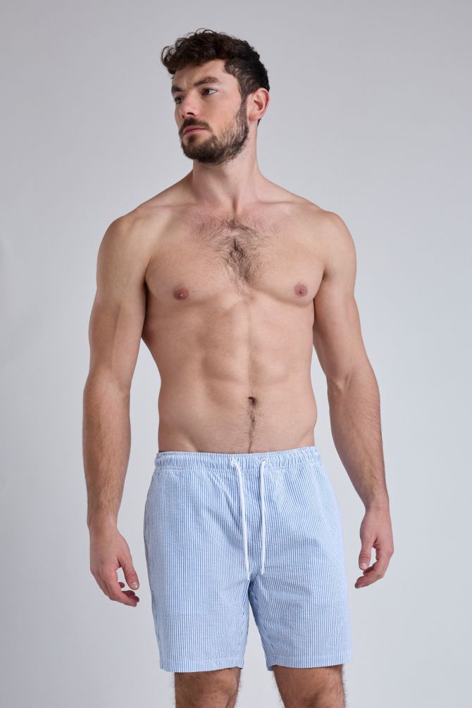 מכנסי בגד ים Nautica לגברים דוגמת פסים