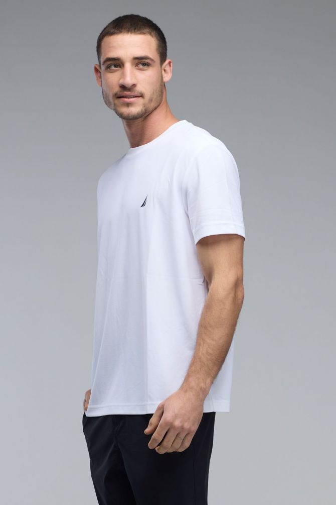 טי שירט עם שרוולים קצרים ולוגו Nautica לגברים