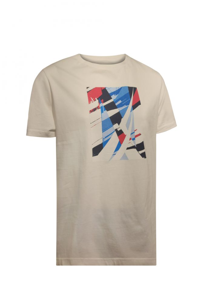 טי שירט Nautica לגברים עם הדפס