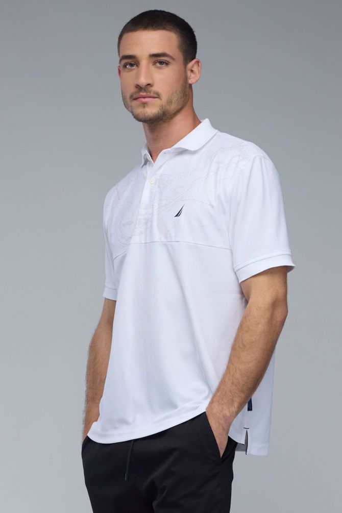 חולצת פולו Nautica עם דוגמא לגברים