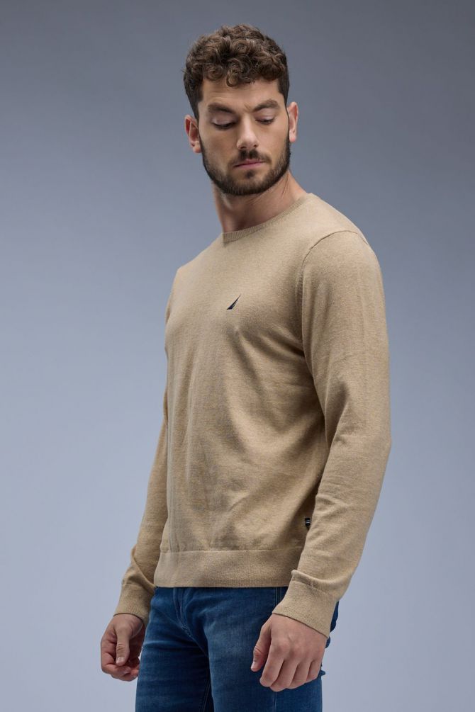 סווטשירט Nautica עם לוגו רקום לגברים