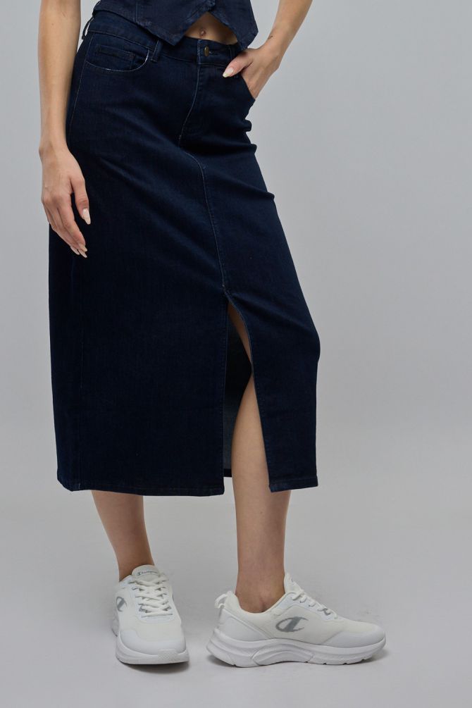 חצאית מידי עם שסע Nautica