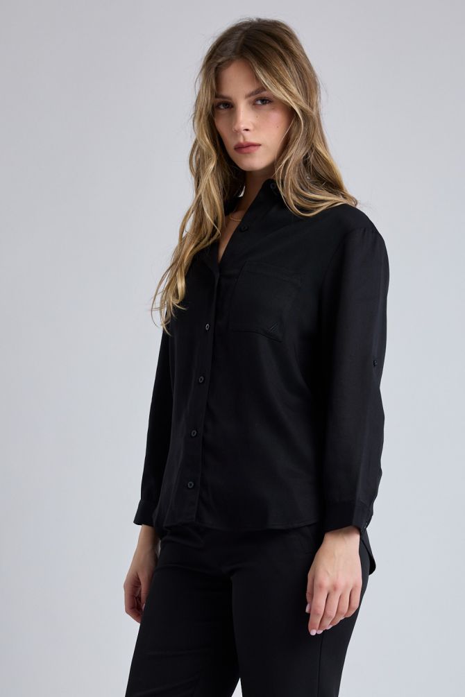 חולצה מכופתרת NAUTICA ארוכה לנשים