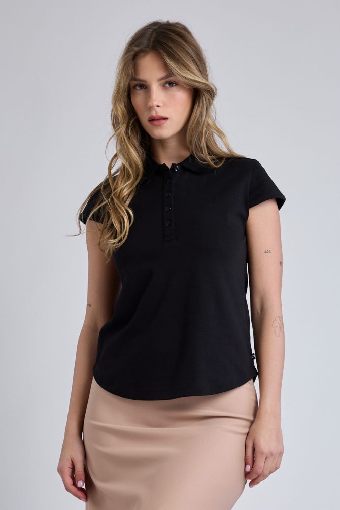 חולצת פולו Nautica קצרה לנשים