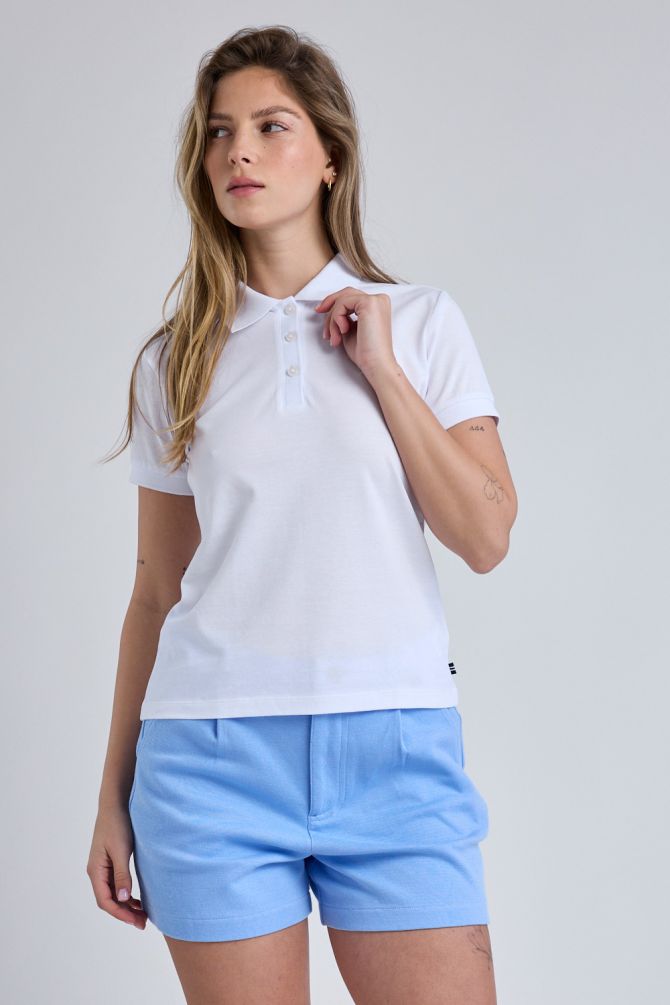 חולצת פולו Nautica קצרה לנשים