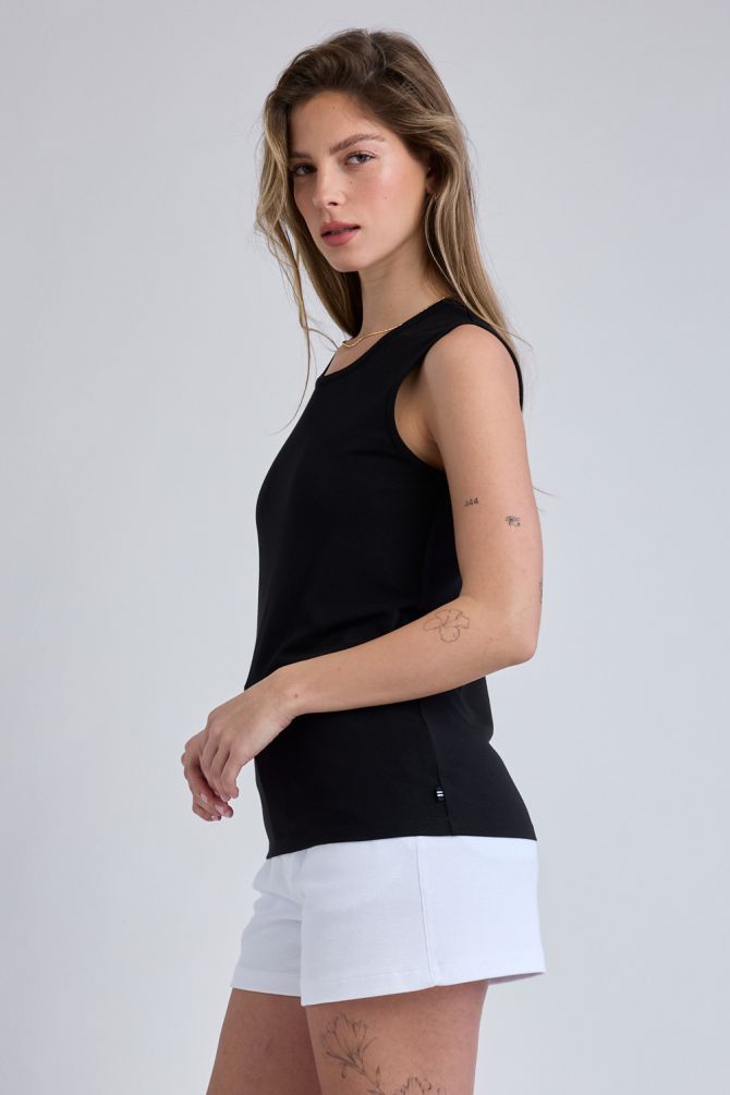 גופיית Nautica עם לוגו רקום לנשים