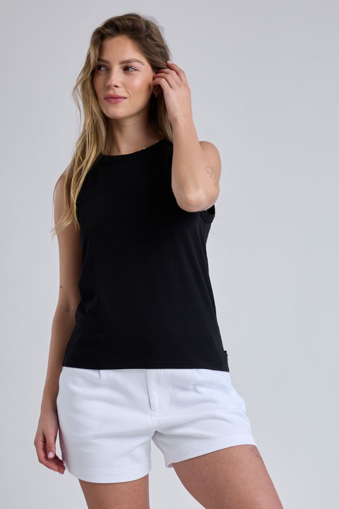 גופייה עם לוגו Nautica לנשים