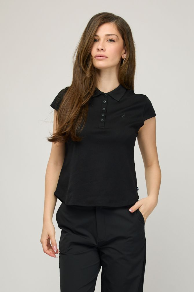 חולצת פולו קצרה לנשים