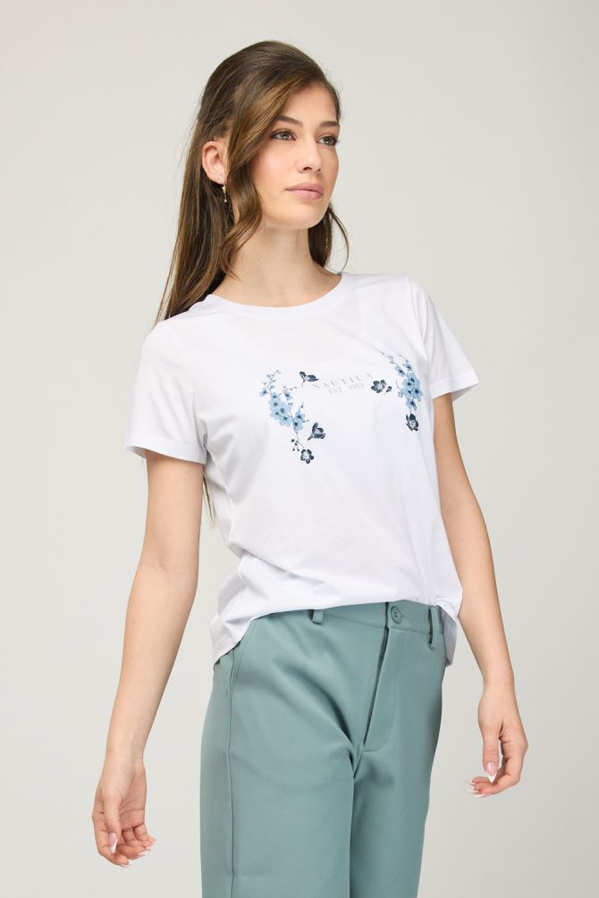 חולצת טי-שירט קצרה לנשים