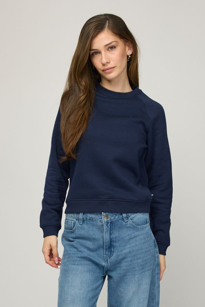 סווטשירט Nautica לנשים עם רקמת לוגו