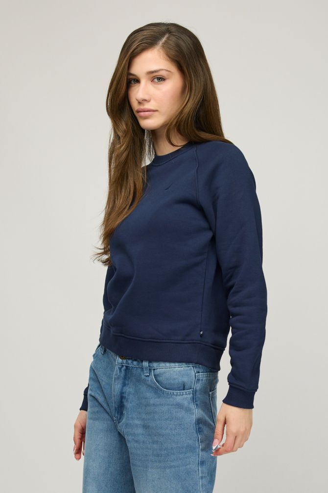 סווטשירט Nautica לנשים עם רקמת לוגו