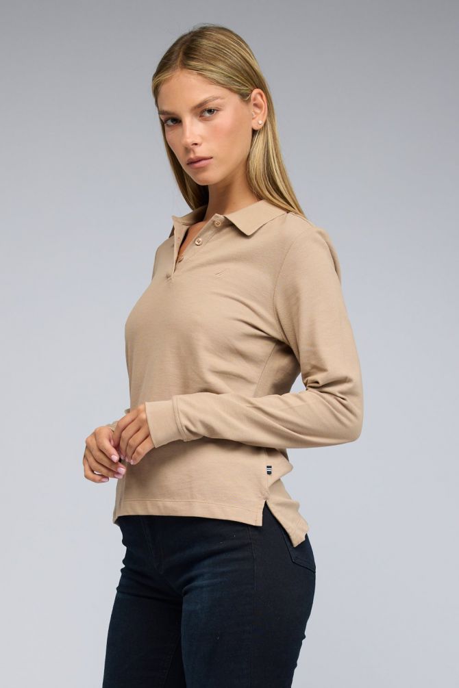 חולצת פולו Nautica ארוכה לנשים