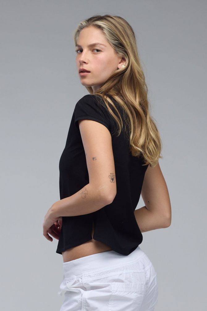 חולצת פולו Nautica לנשים עם לוגו רקום