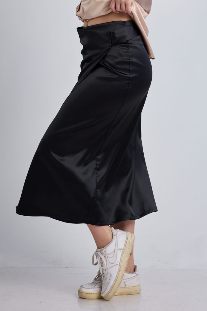 חצאית מידי Nautica מעטפת לנשים