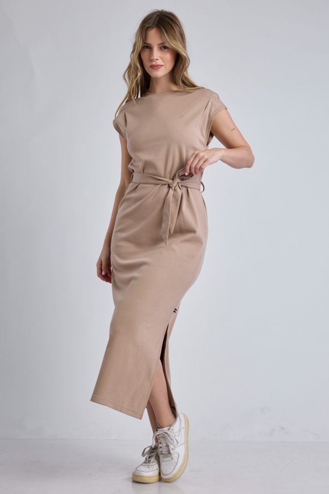 שמלת Nautica עם חגורה נקשרת לנשים