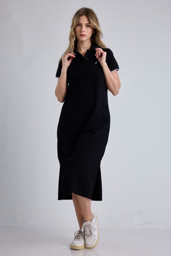 שמלת פולו Nautica קצרה לנשים