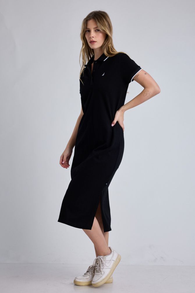 שמלת פולו Nautica קצרה לנשים