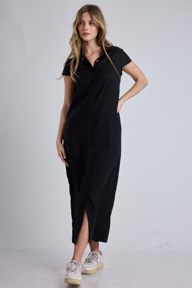 שמלת פולו Nautica מקסי לנשים