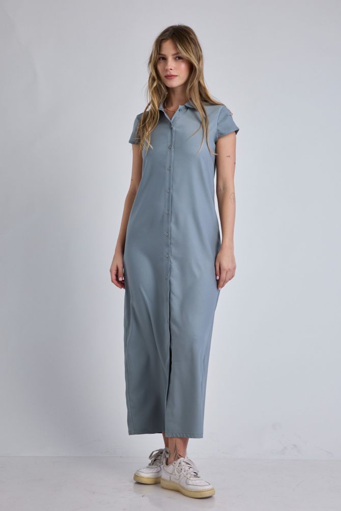 שמלת פולו Nautica מקסי לנשים